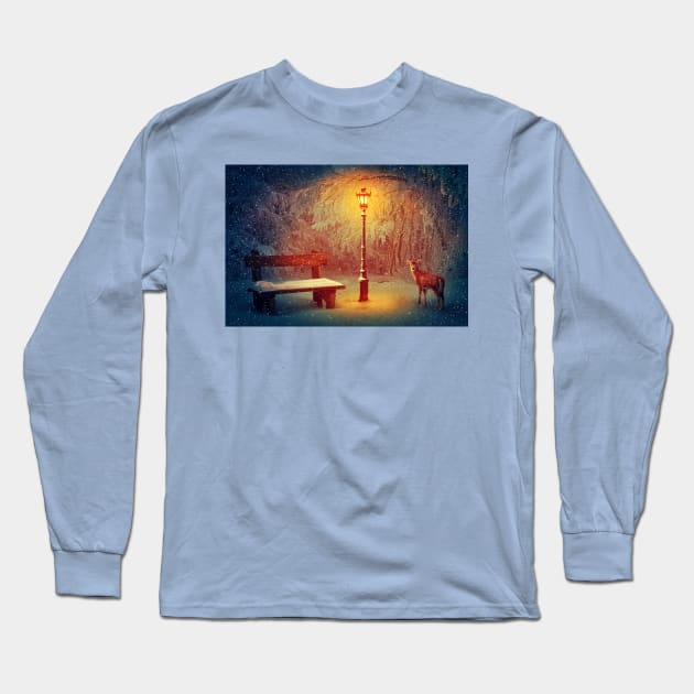 winter silence Long Sleeve T-Shirt by psychoshadow